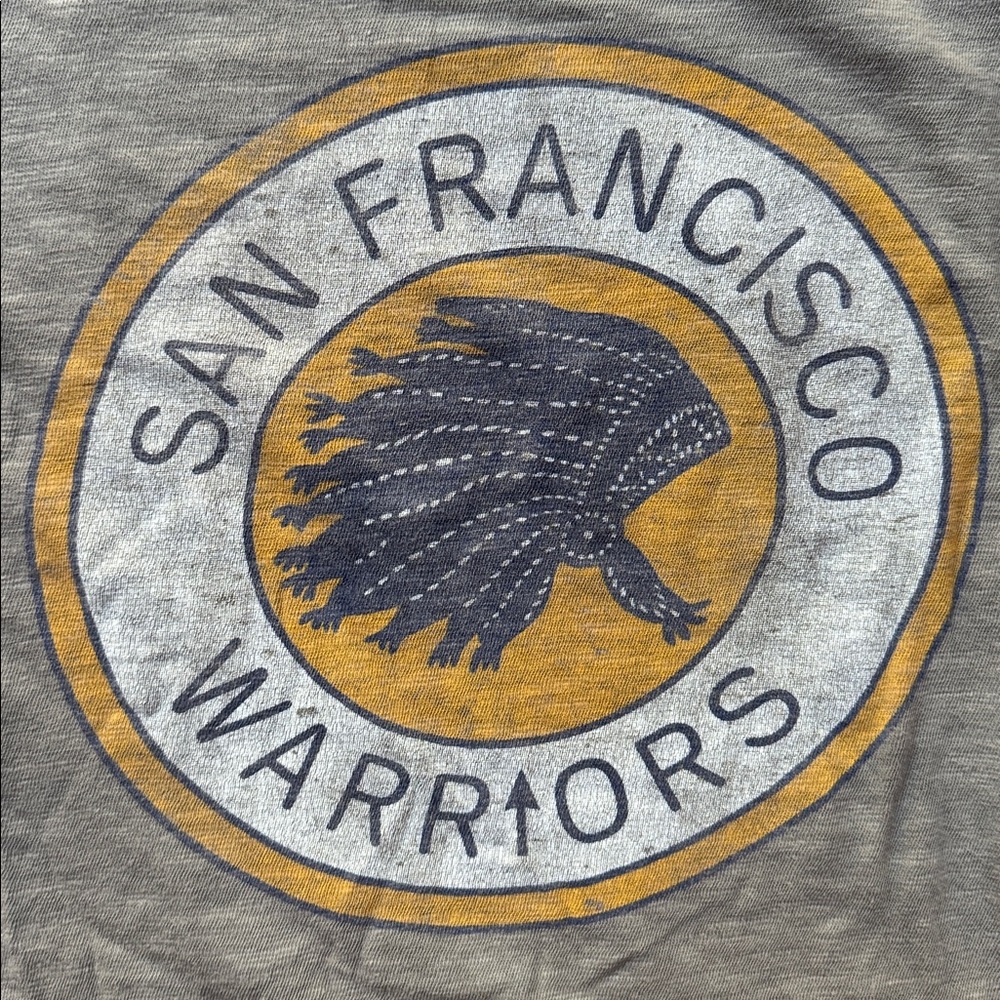 San Francisco Warriors Retro Logo Gray T-Shirt